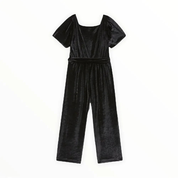 ZARA Kids | Black | VELVET JUMPSUIT - Picture 2 of 5